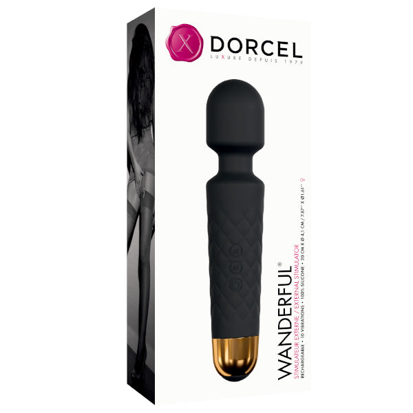 Dorcel Wanderful Rechargeable Clitoral Stimulator Vibrator - Black - Club X